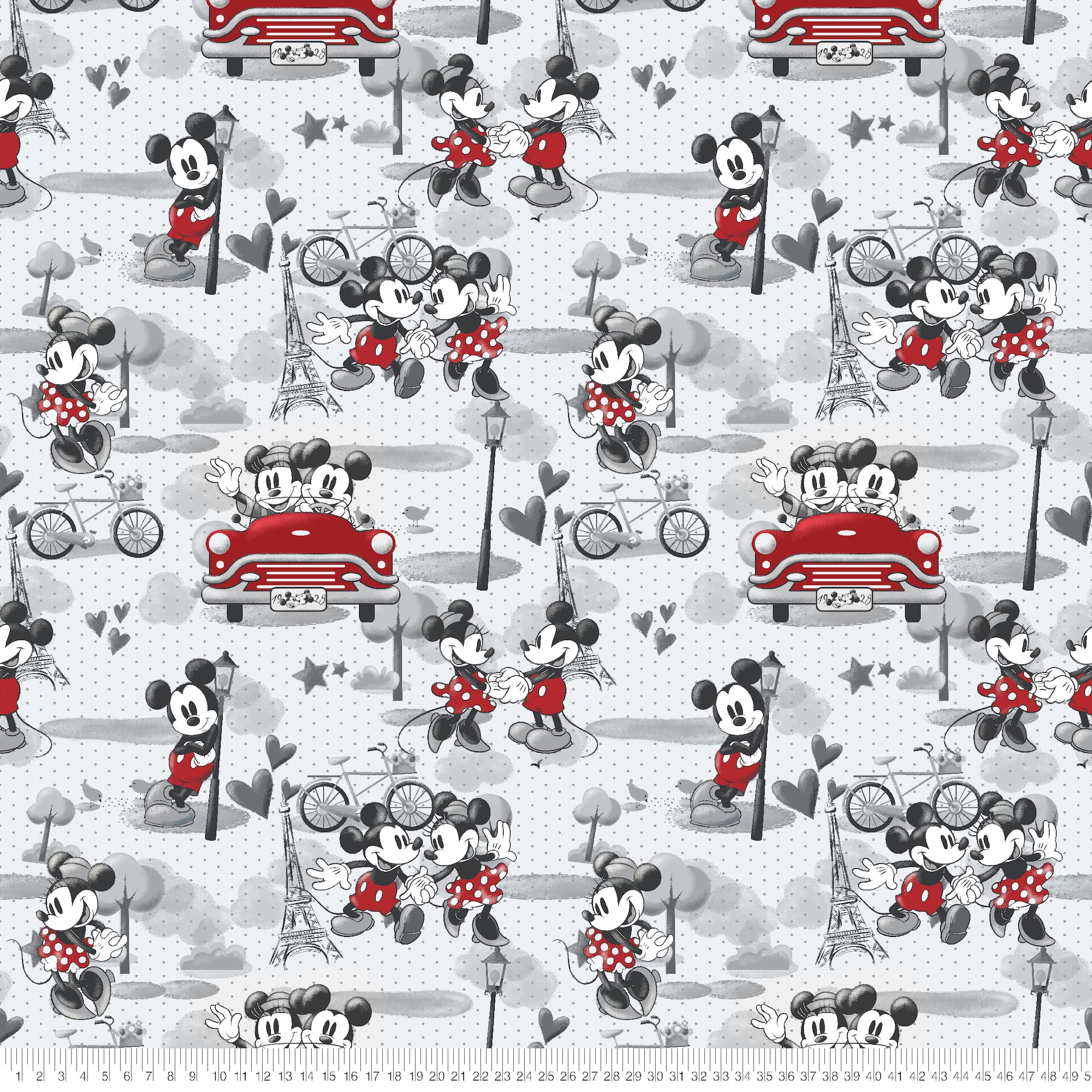 Springs Creative Disney® Mickey & Minnie in Paris Fleece
